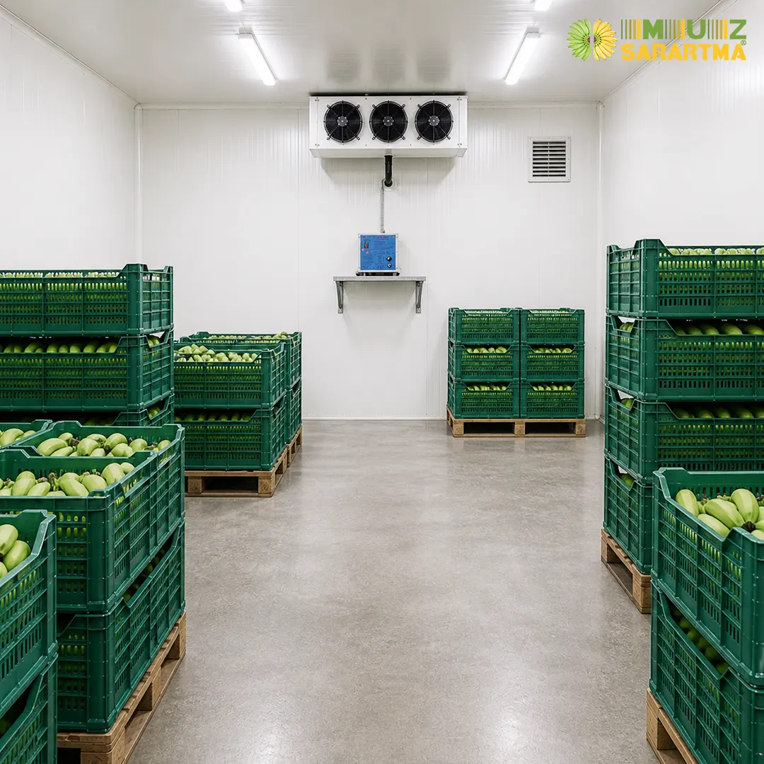 Yalıtımlı muz sarartma odası kapısı ve depo girişi